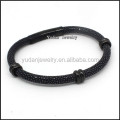 High Quality Men stingray Leather Bracelet With Stainless Steel Clasp